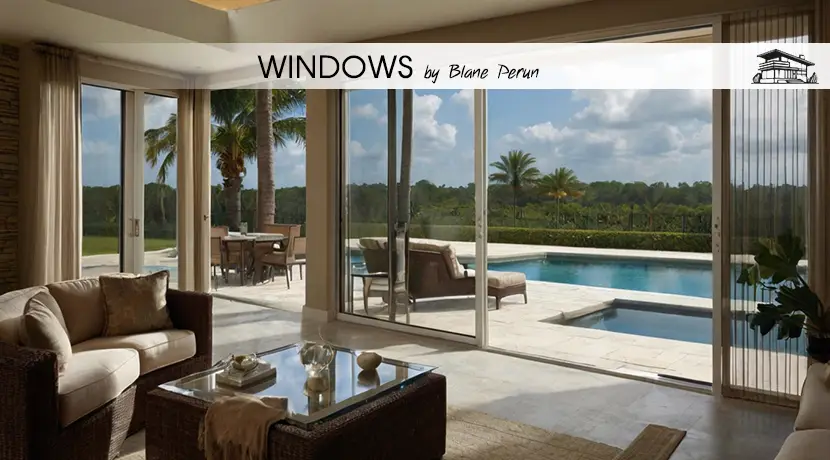 Patio Door Window Treatments Interior Designers Naples FL